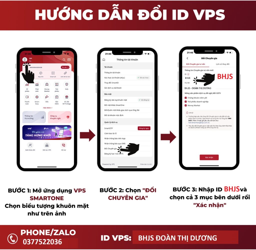 hướng dẫn đổi chuyên gia môi giới