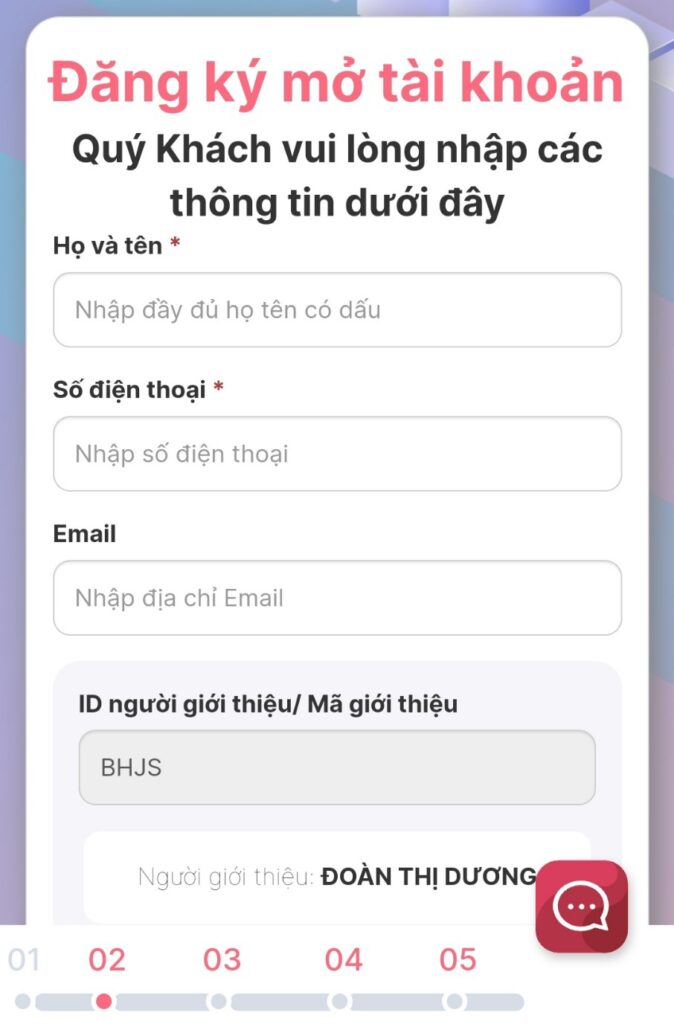 đăng ký mở tài khoản vps